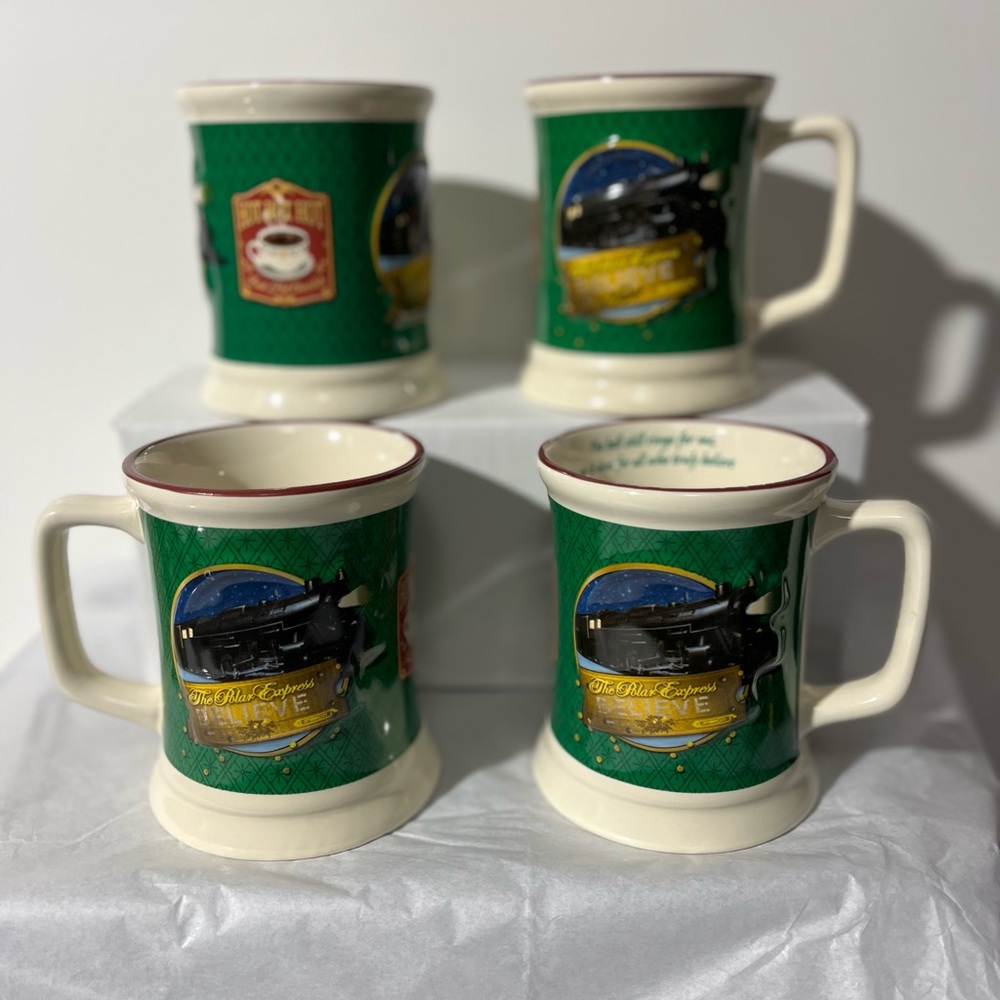 Polar Express Green Ceramic Mug Collection & DVD
$20 each or $68 for set of 4